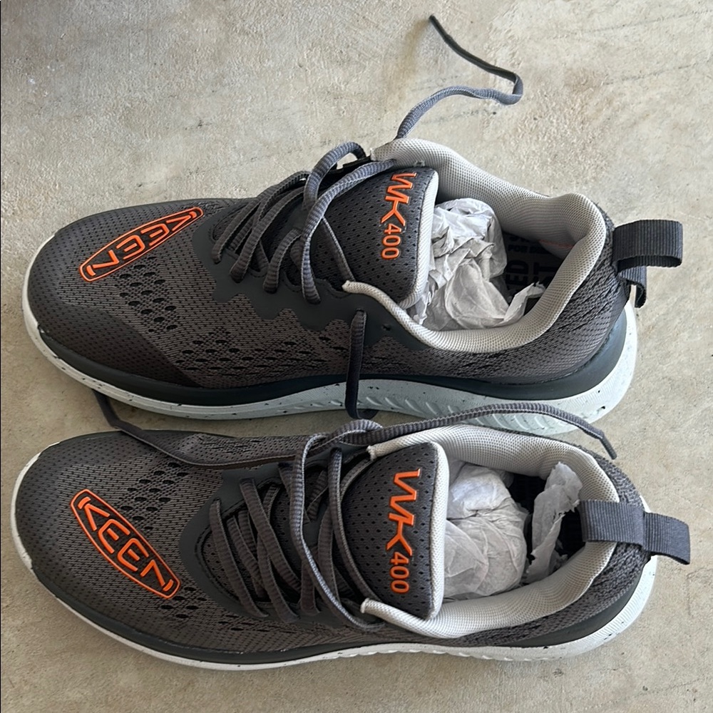 Keen Charcoal and Tangerine Sneakers